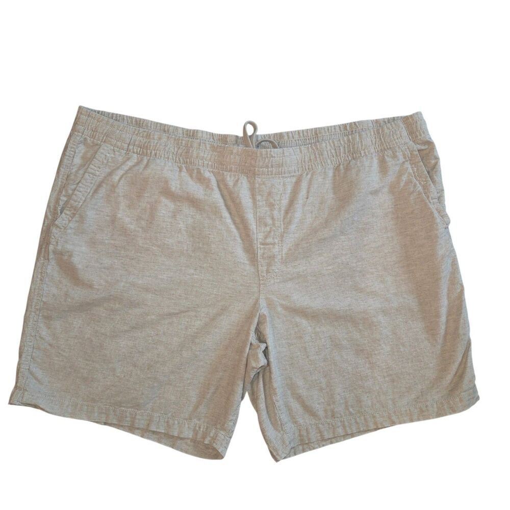 Sonoma Goods For Life Men's Linen Blend Pull-On Shorts - Beige - Size 4XB